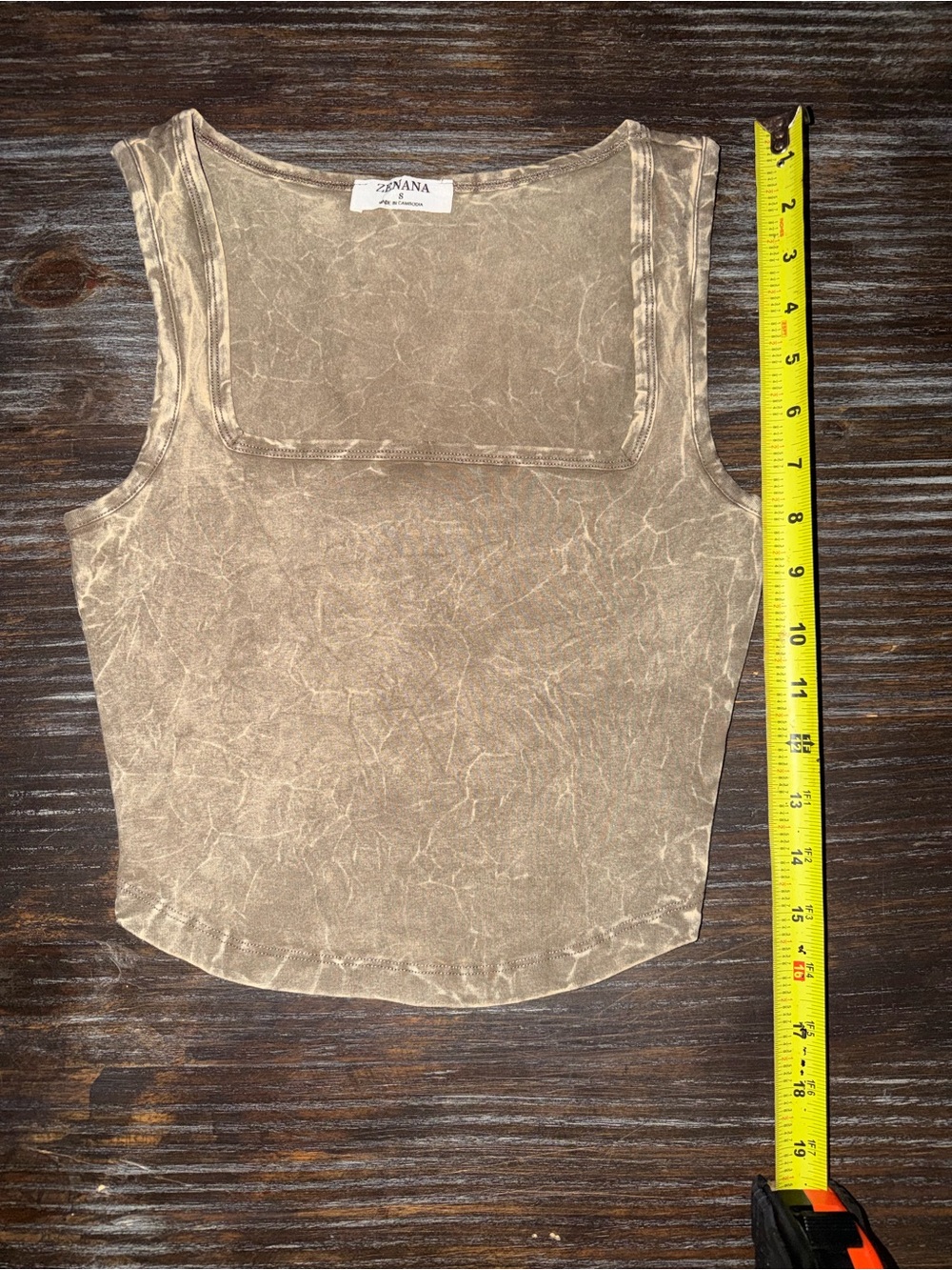 Bundle of 2 Zenana Outfitters Washed Square Neck Tank Tops NWOT - Picture 5 of 7